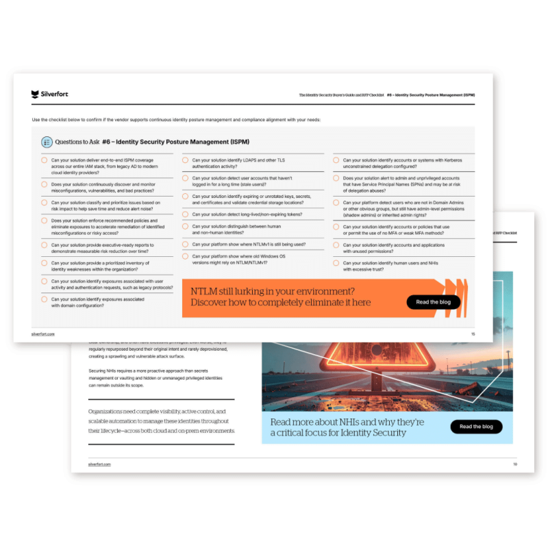 Preview of the Identity Security buyers guide and RFP checklist
