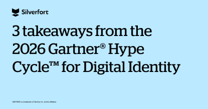 2026 Gartner Hype Cycle blog featured image (1) Blank background with text "3 takeaways from the 2026 Gartner® Hype Cycle™ for Digital Identity"