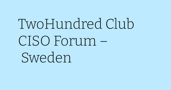 TwoHundred Club Sweden TwoHundred Club Sweden