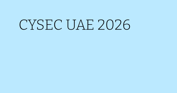 CYSEC UAE 2026 event thumbnail