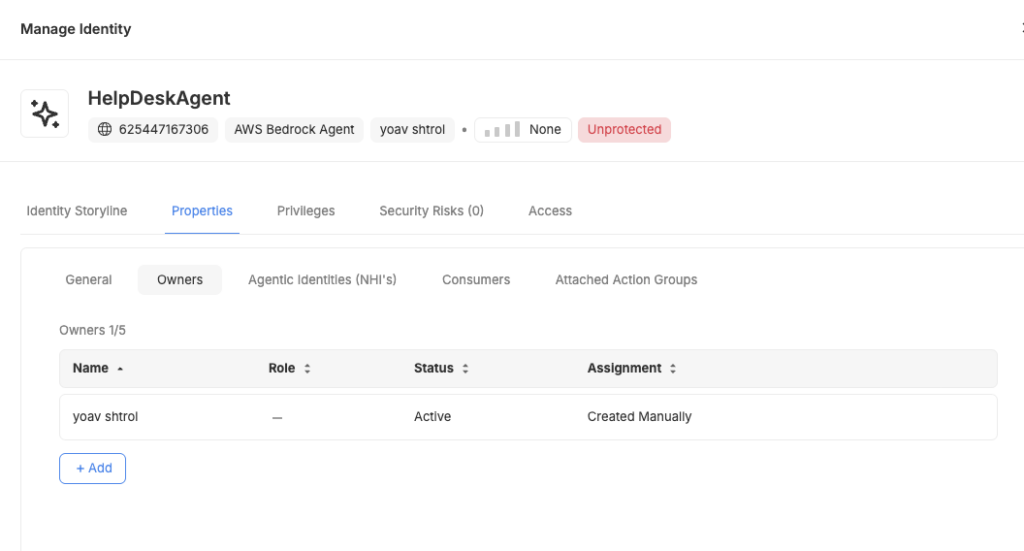 Human connection to AI agent